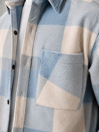 Men's Plaid Shacket | Classic Button-Up Shirt Jacket
