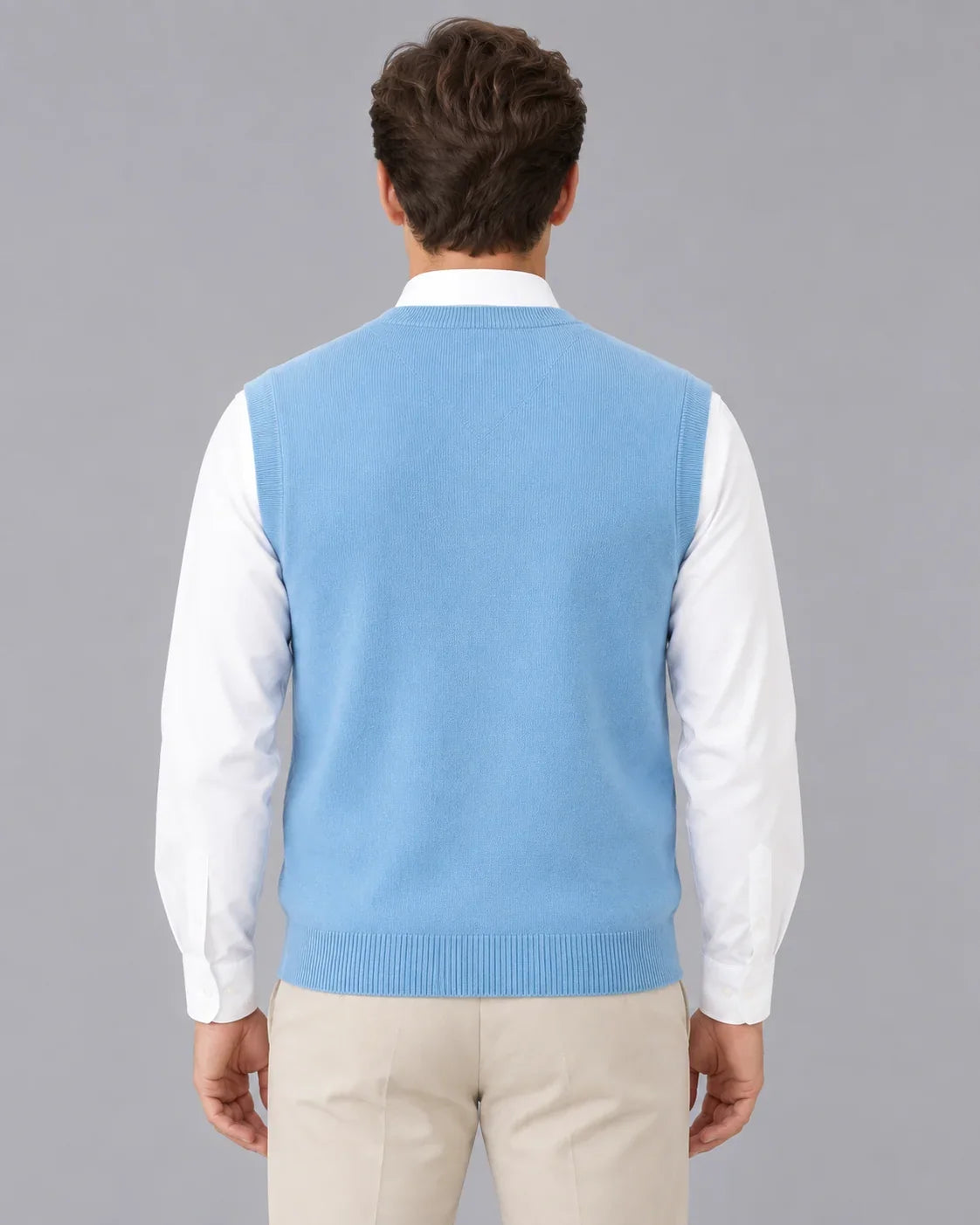 Men's V-Neck Sweater Vest | Classic Sleeveless Knitwear